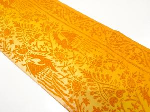 アンティーク　花鳥更紗模様織り出し袋帯（材料）